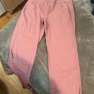 Pink Casual Pants